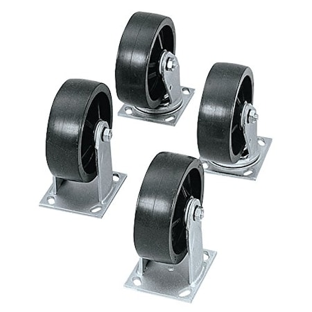 Casterhq Heavy-Duty Casters Wheel Diam: 4 Part No 1-320990 AQ2-LRW-IBF